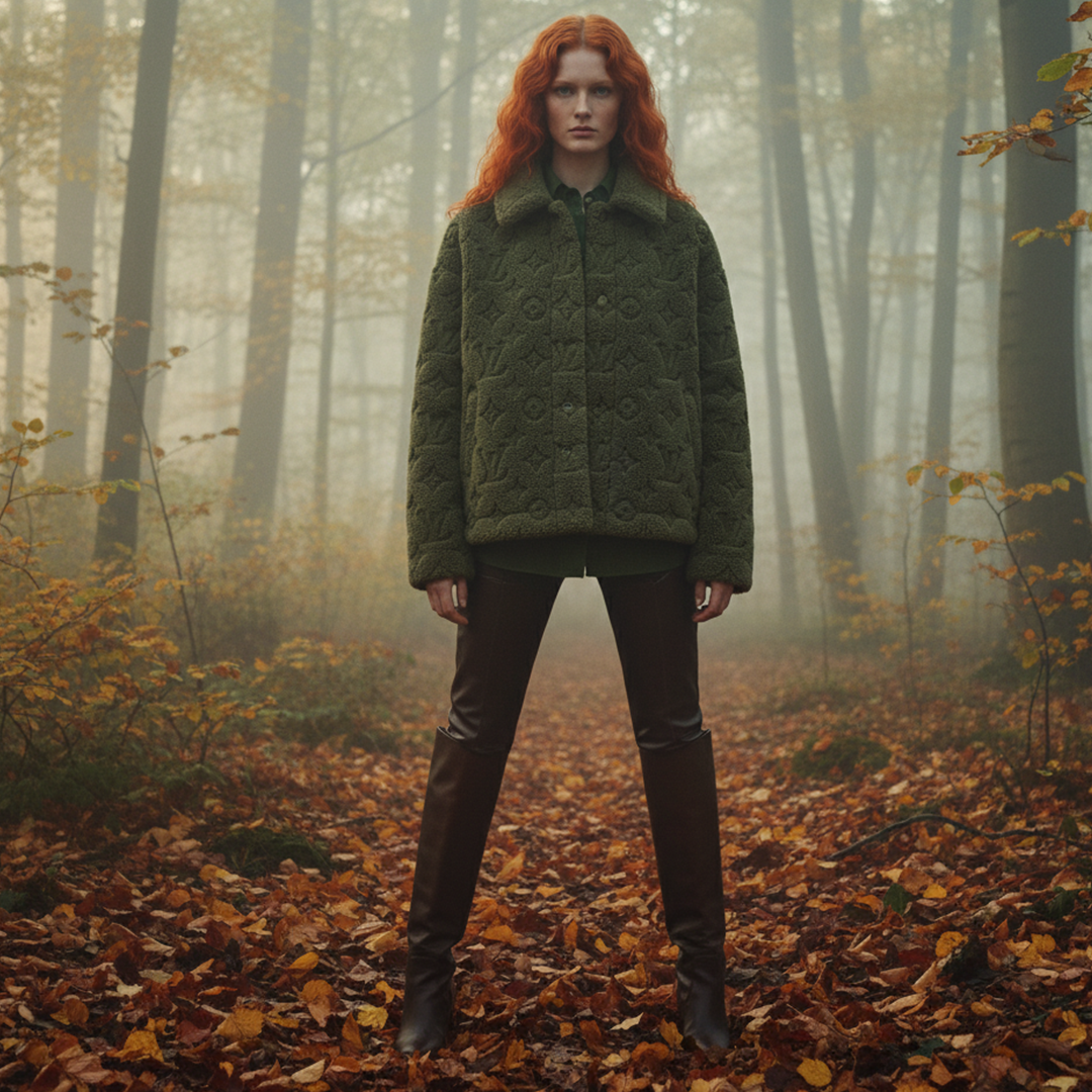 Cloud Puffer Jacket in Olive Serenity