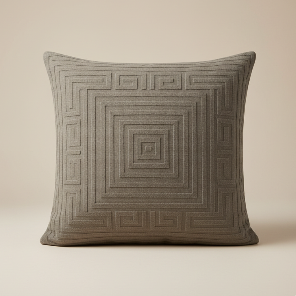 Taupe pillow