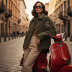 Cloud Puffer Jacket in Olive Serenity