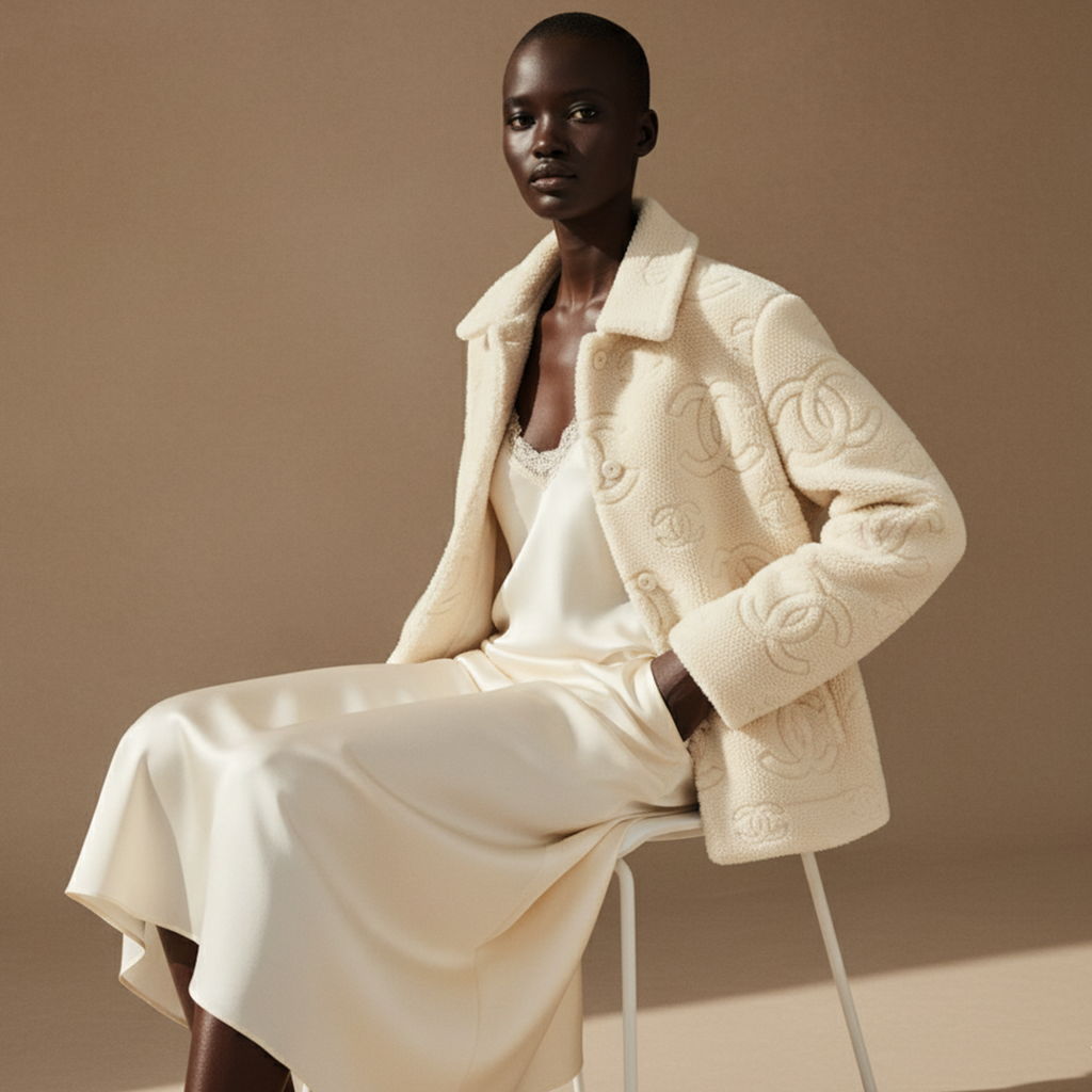 Cloud Puffer Jacket in Ivory Whisper