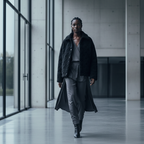 Cloud Puffer Jacket in Midnight Noir